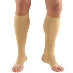 MEDIA DE COMPRESIÓN UNISEX HASTA LA RODILLA PUNTERA ABIERTA 15 - 20 mmHg