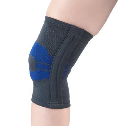 SOPORTE DE RODILLA CON ALMOHADILLA DE GEL DE COMPRESIÓN Y SOPORTES LATERALES