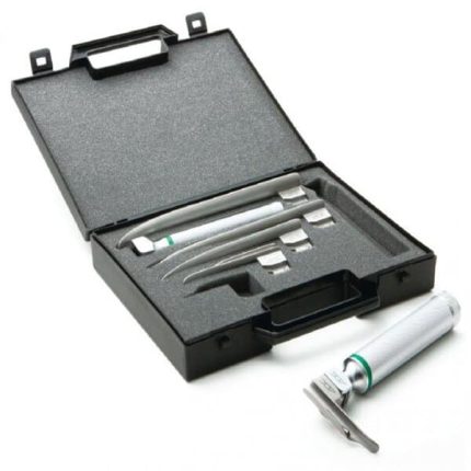 SET DE LARINGOSCOPIO MILLER SATINADO DE FIBRA ÓPTICA
