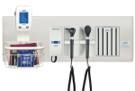 SET DE DIAGNÓSTICO DE PARED CON PORTA ESPECULAS, TENSIÓMETRO DIGITAL Y SOPORTE DE PARED