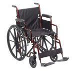 SILLA DE RUEDAS ROJA 18"