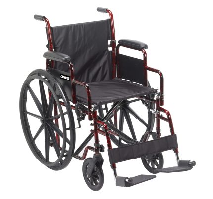 SILLA DE RUEDAS ROJA 18"